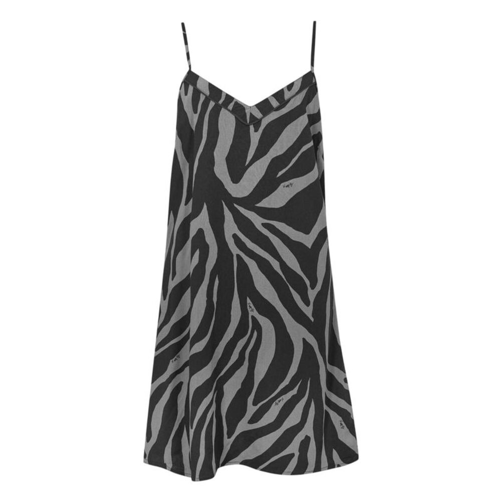Biba Womens/Ladies Biba Zebra Print Sleeveless Nightwear Slip / White/Black